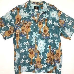 IOLANI Hawaiian Shirt Mens XL Short Sleeve Aloha